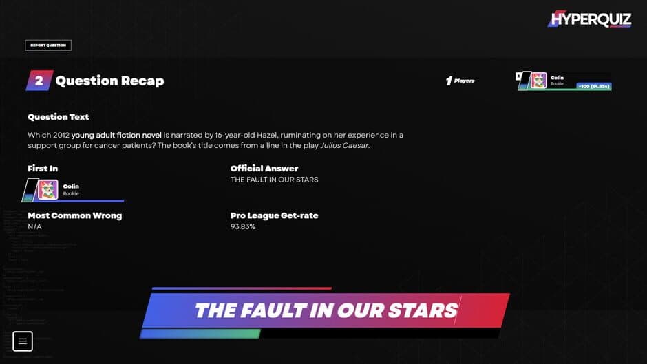 Hyperquiz screenshot