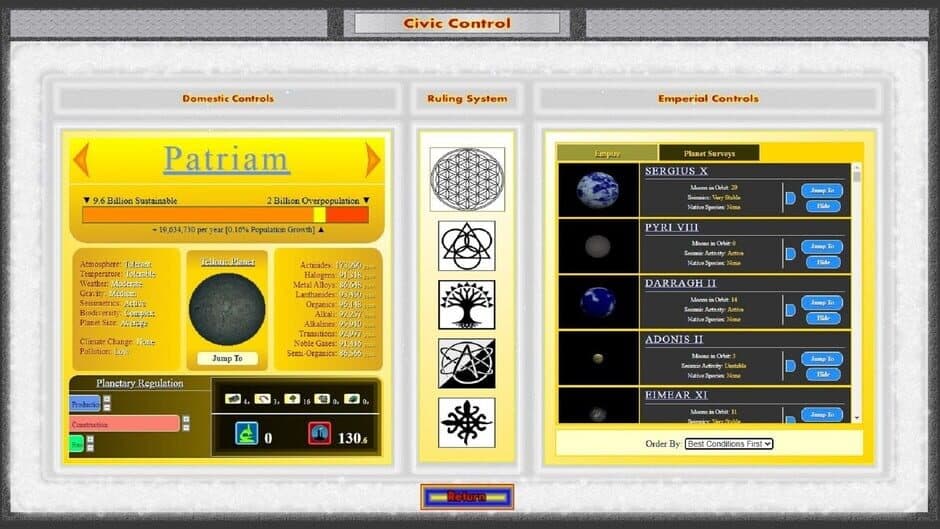 Game of Planets screenshot
