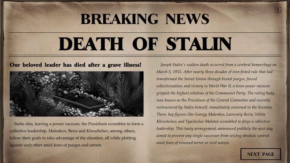 State of Affairs screenshot