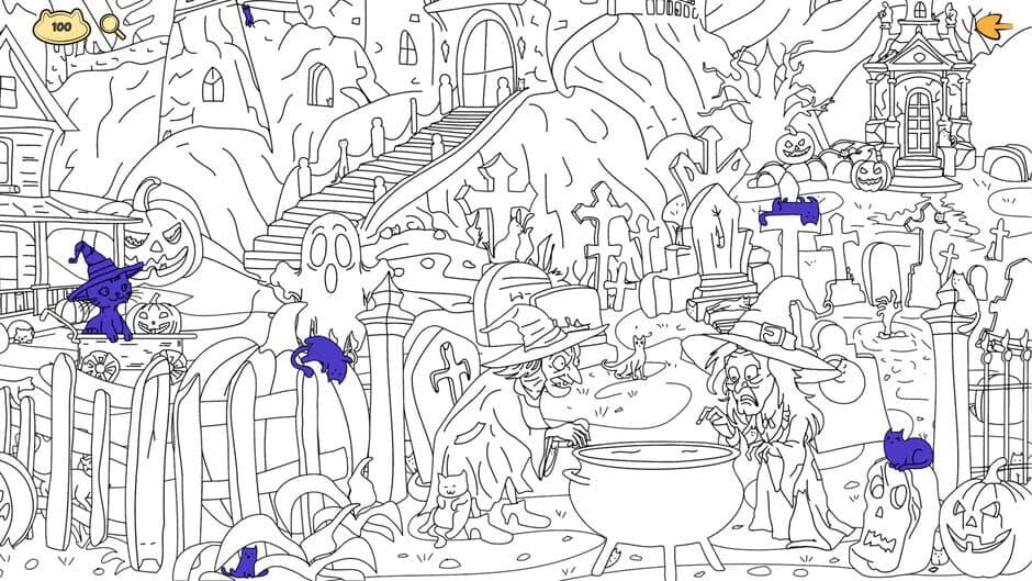 Halloween Filled With Cats screenshot