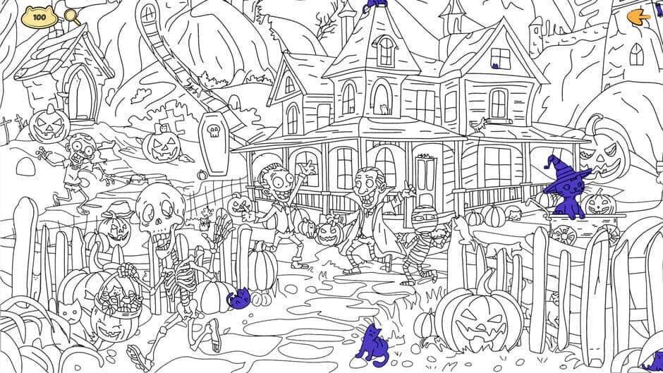 Halloween Filled With Cats screenshot