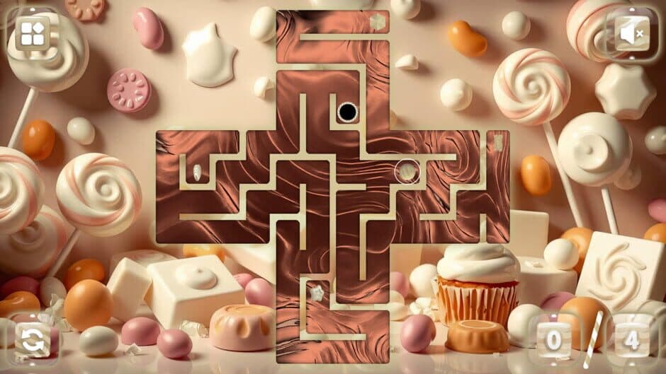 Sweetie Candy Maze: White Chocolate screenshot