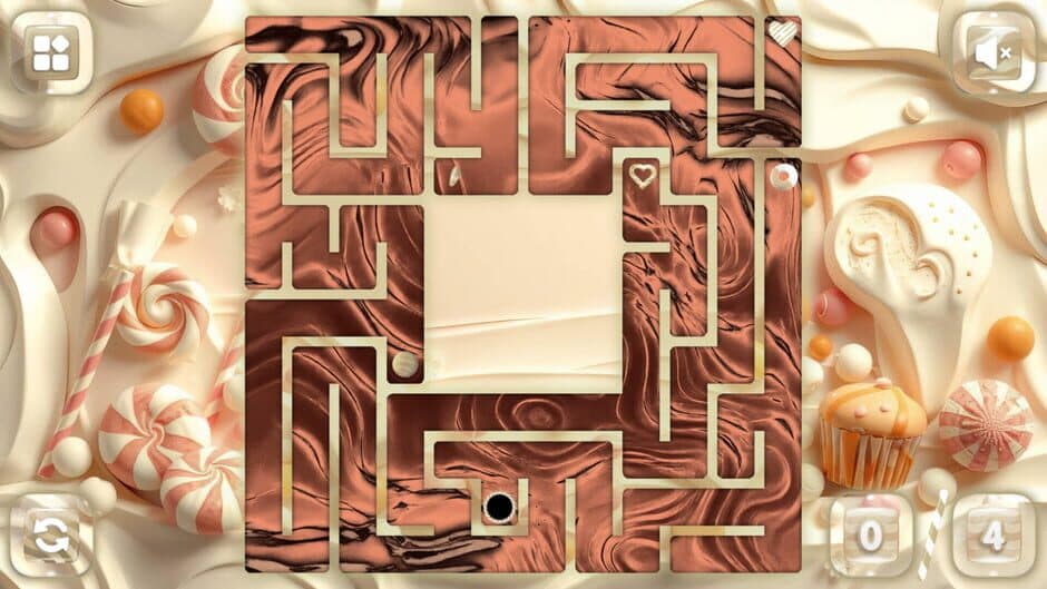 Sweetie Candy Maze: White Chocolate screenshot