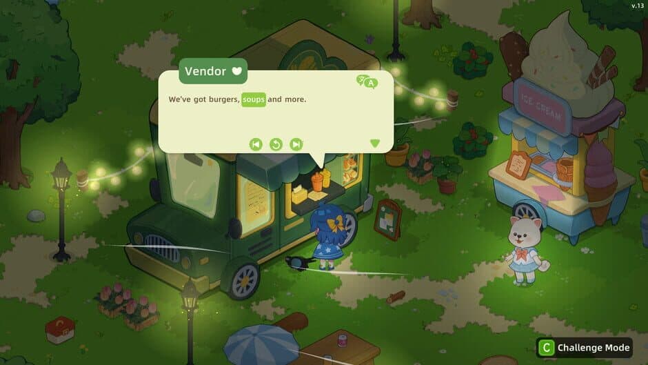 Blossom’s Grove: An English-learning Game screenshot