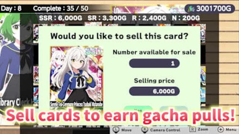 Schoolgirl Card Pull Simulator screenshot