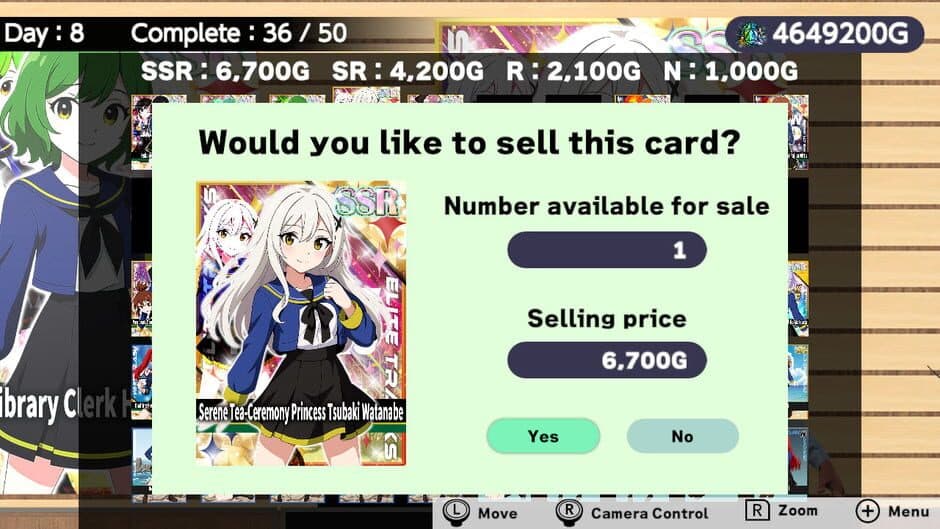 Schoolgirl Card Pull Simulator screenshot