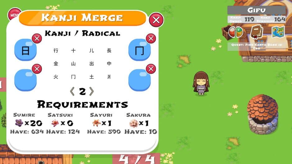 Sakura Kanji Ketchi screenshot