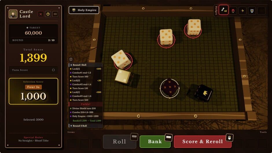 Dice Tavern: Farkle Roguelike screenshot