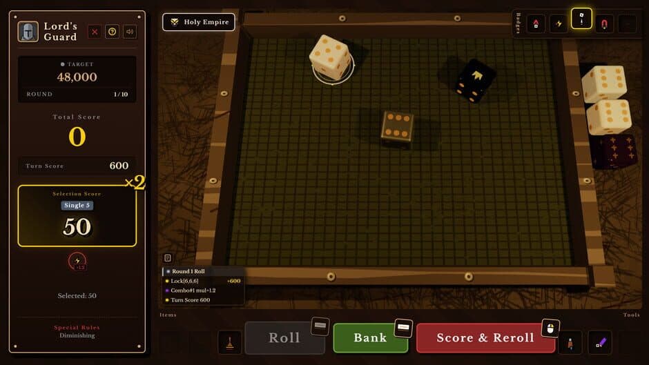Dice Tavern: Farkle Roguelike screenshot