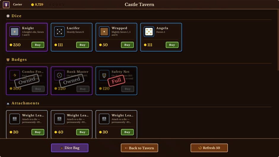 Dice Tavern: Farkle Roguelike screenshot
