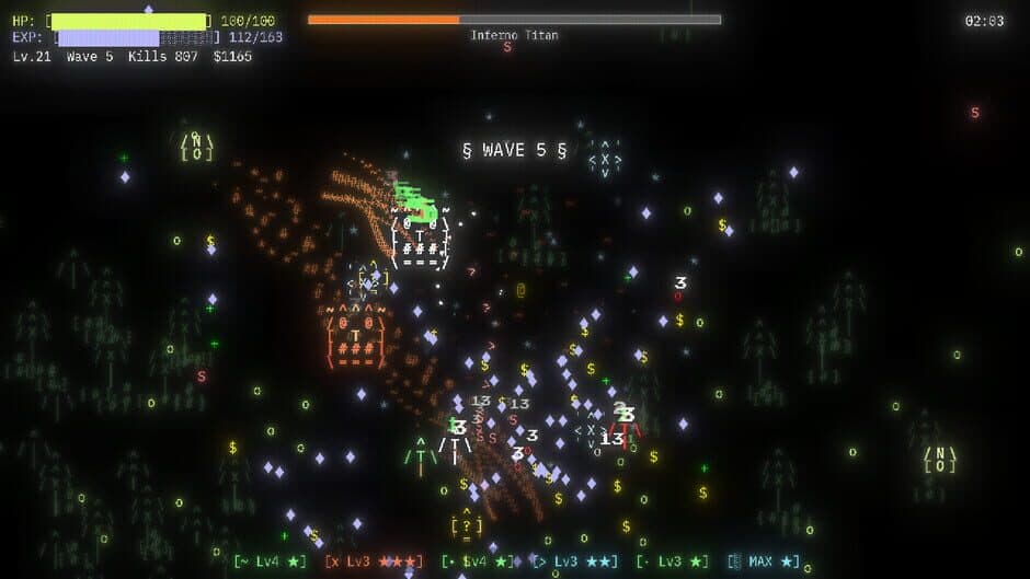 ASCII Survivors screenshot
