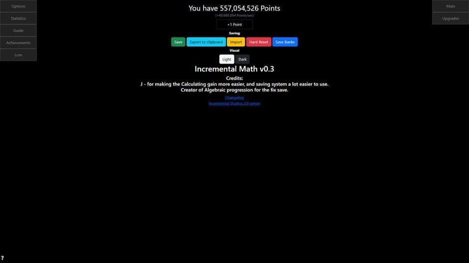 Incremental Math screenshot