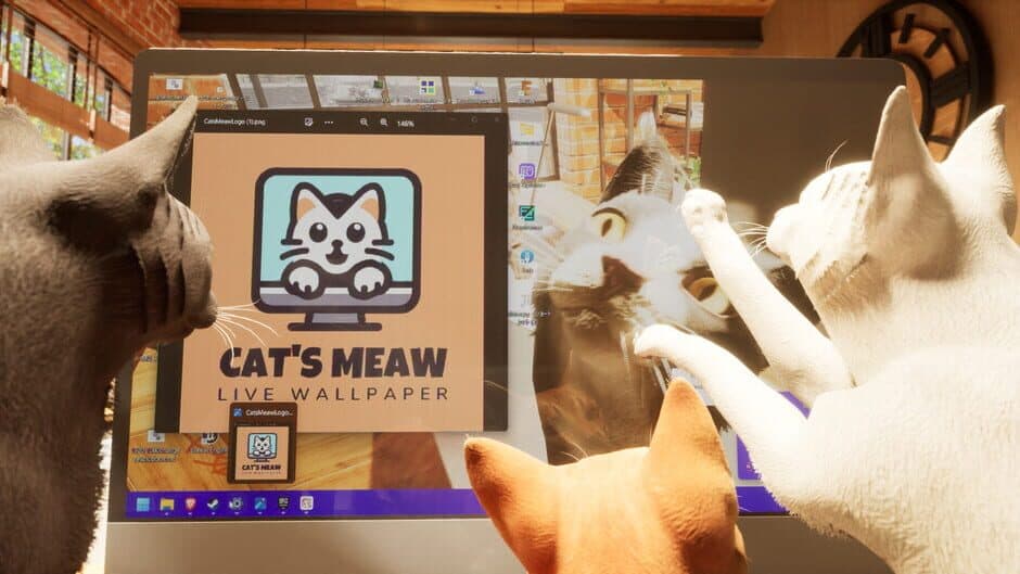 Cat's Meow Live Wallpaper screenshot