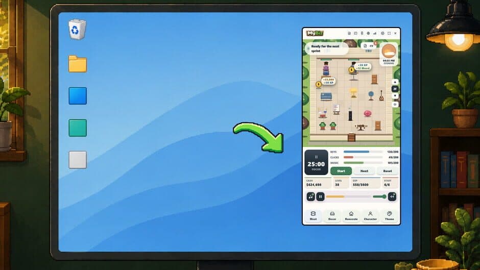MyBiz: Pomodoro Desk Tycoon screenshot