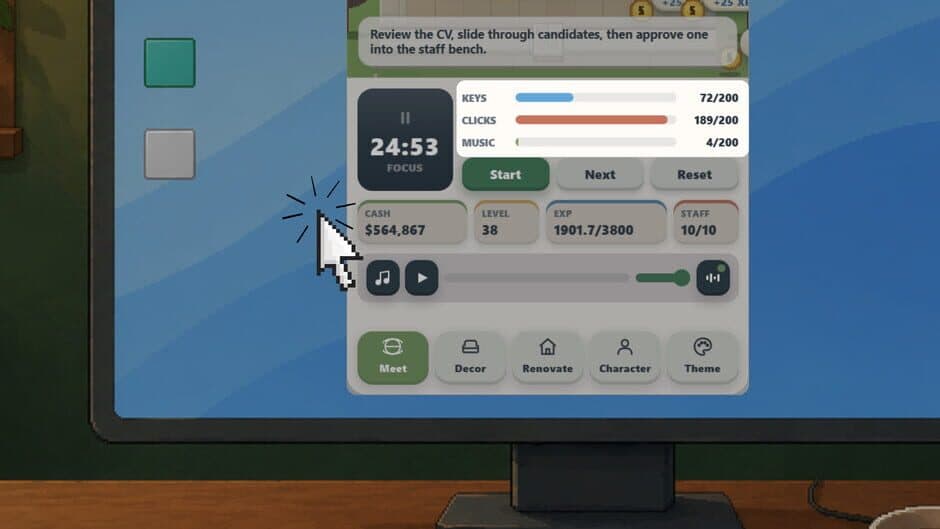 MyBiz: Pomodoro Desk Tycoon screenshot