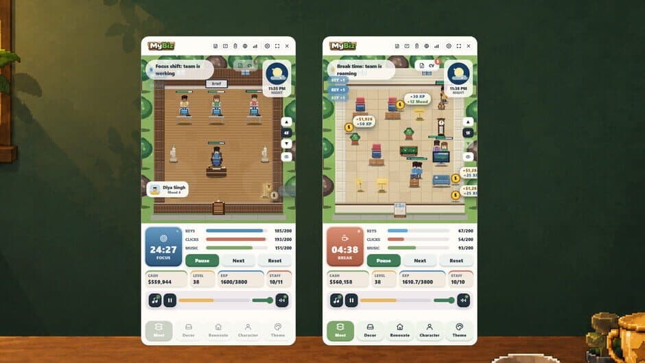MyBiz: Pomodoro Desk Tycoon screenshot