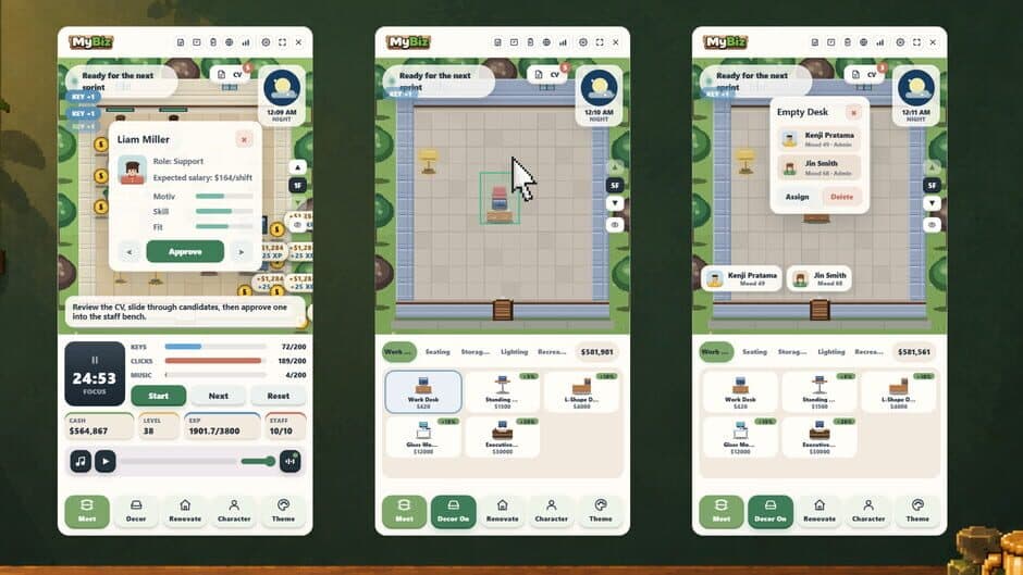 MyBiz: Pomodoro Desk Tycoon screenshot