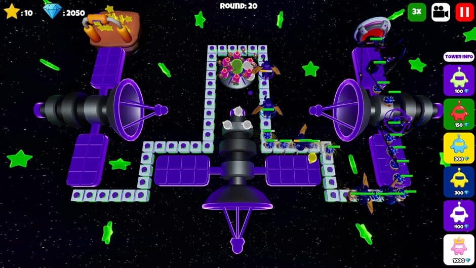 Glowbot Tower Defense screenshot