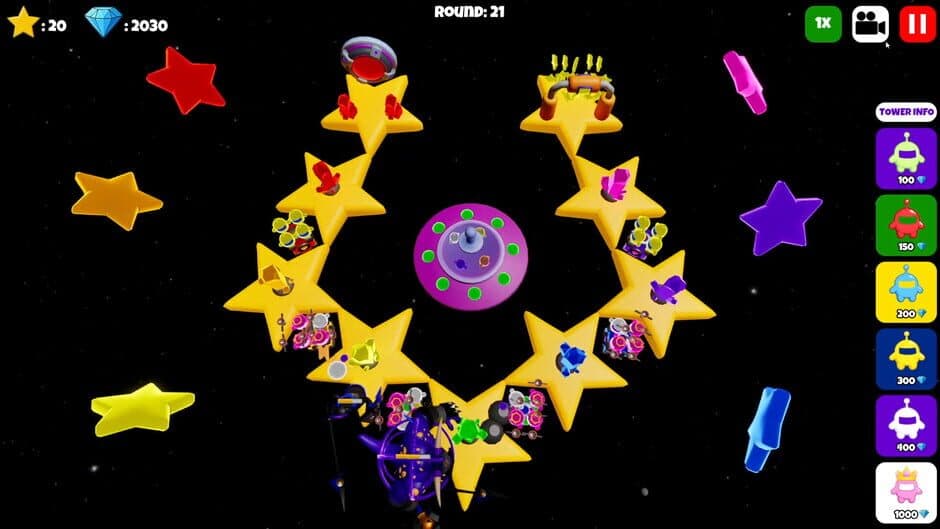 Glowbot Tower Defense screenshot