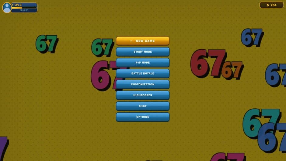67 Simulator screenshot