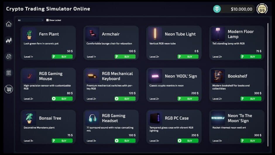 Crypto Trading Simulator screenshot