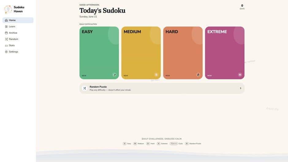 Sudoku Haven screenshot