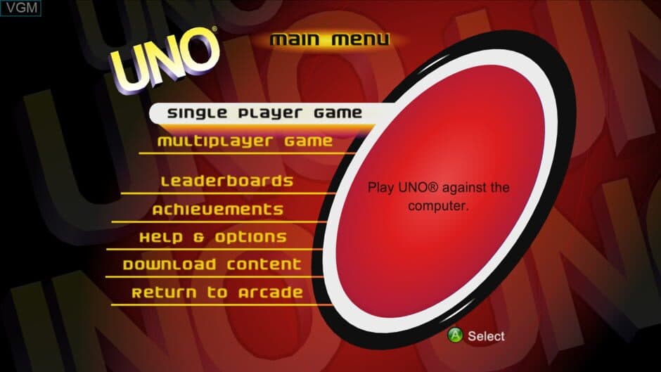 Uno screenshot