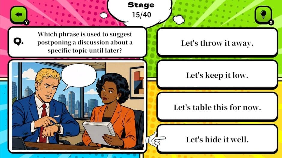 Manga English Native Phrase Quiz screenshot
