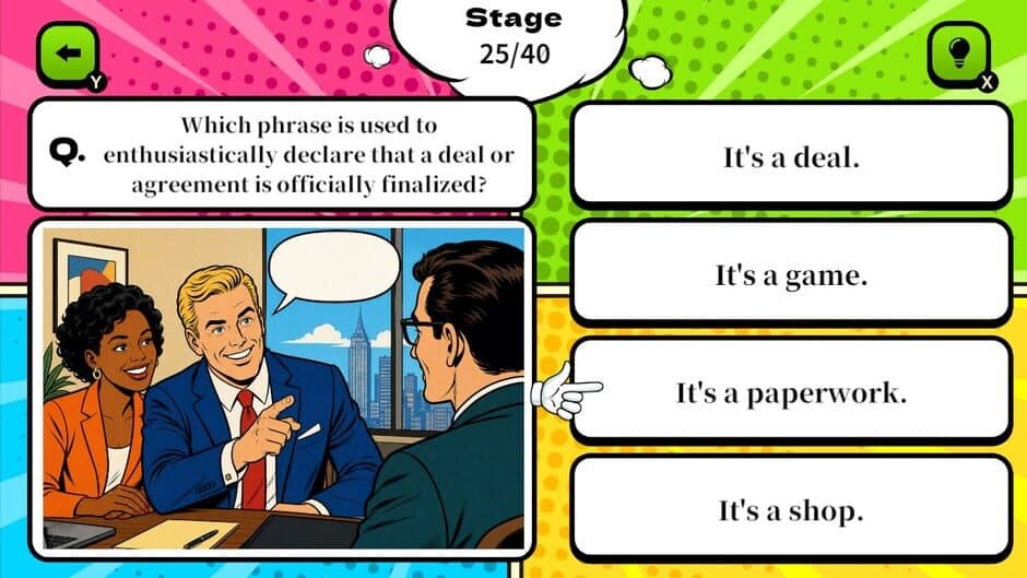 Manga English Native Phrase Quiz screenshot