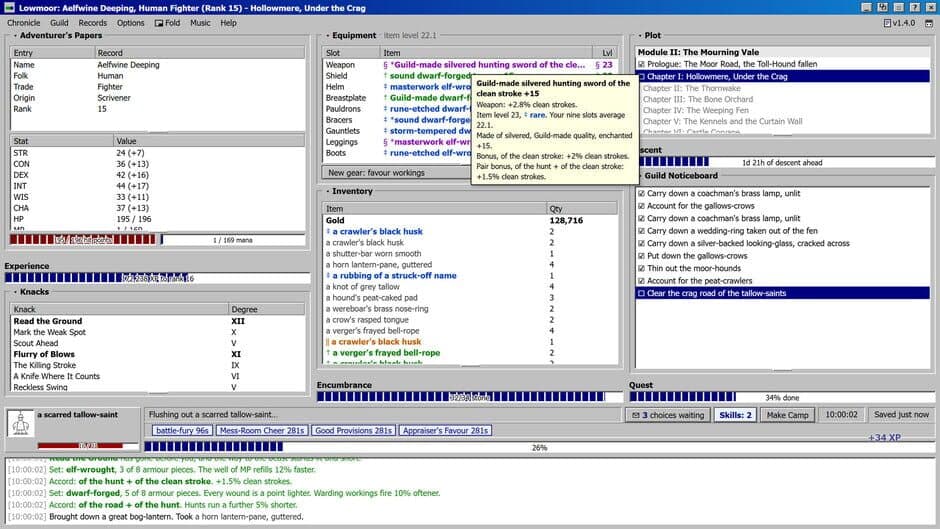 Lowmoor Idle RPG: An Adventurer's Chronicle screenshot