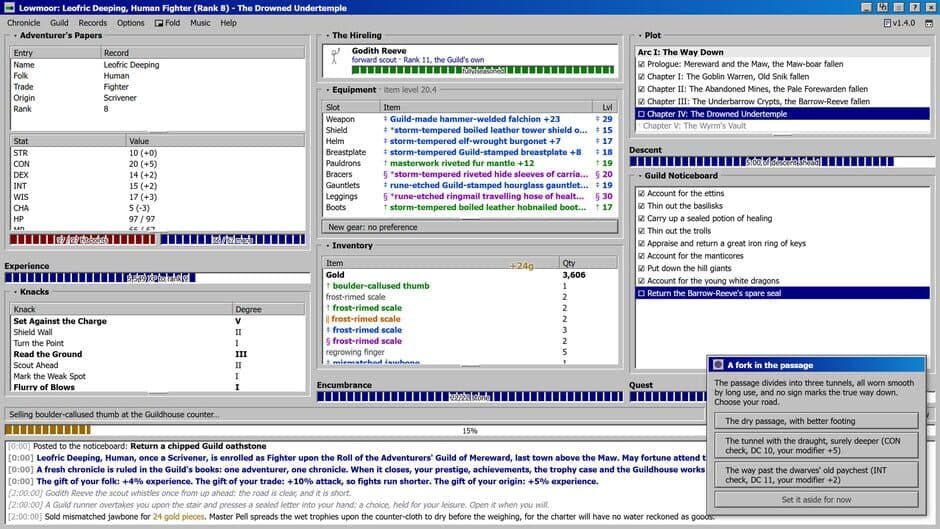 Lowmoor Idle RPG: An Adventurer's Chronicle screenshot
