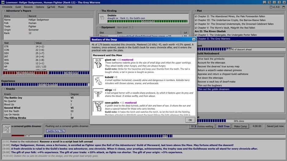 Lowmoor Idle RPG: An Adventurer's Chronicle screenshot