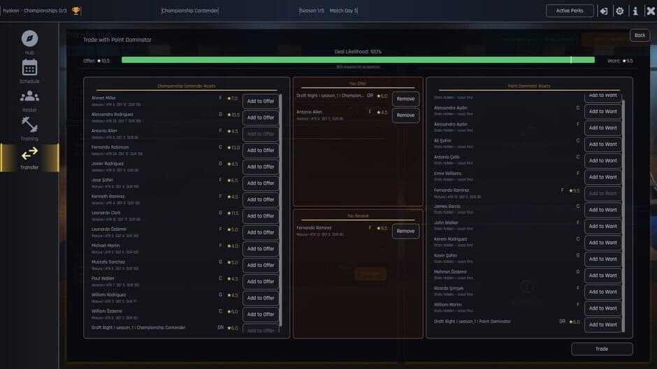 Dynasty Basketball Manager screenshot