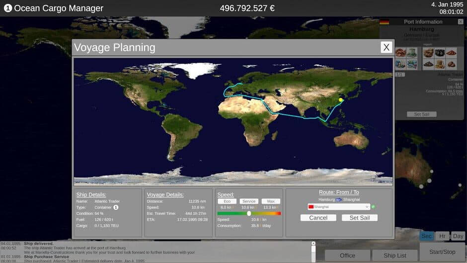 Ocean Cargo Manager screenshot