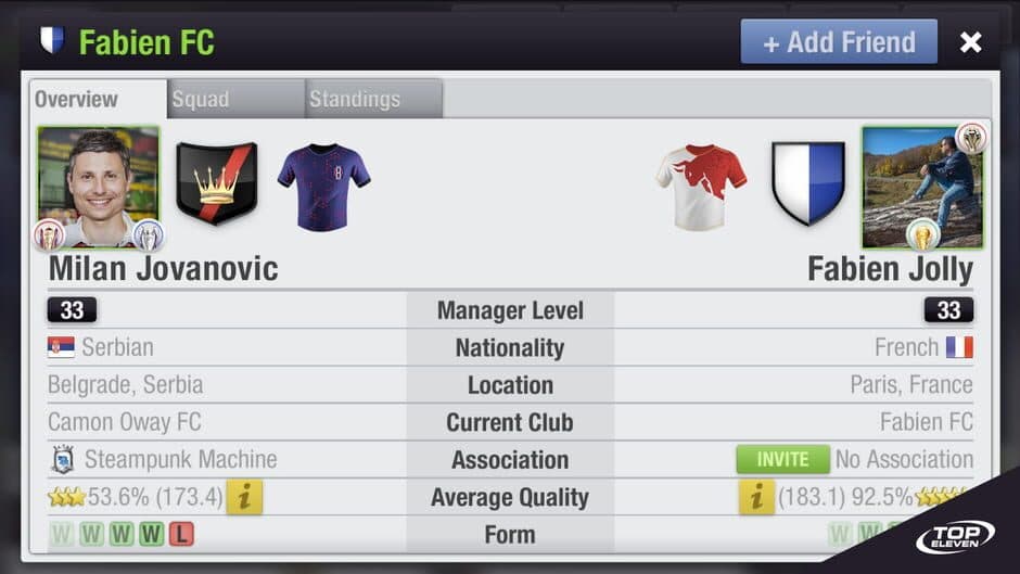 Top Eleven screenshot