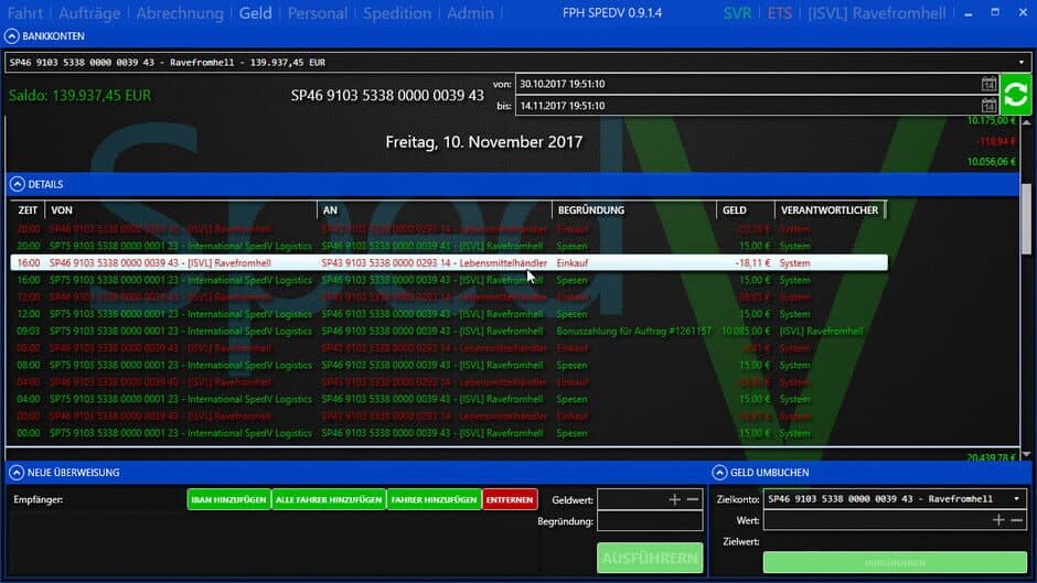 SpedV screenshot
