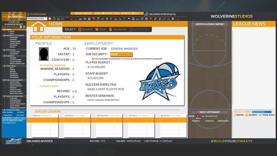 Draft Day Sports: Pro Basketball 2019 screenshot