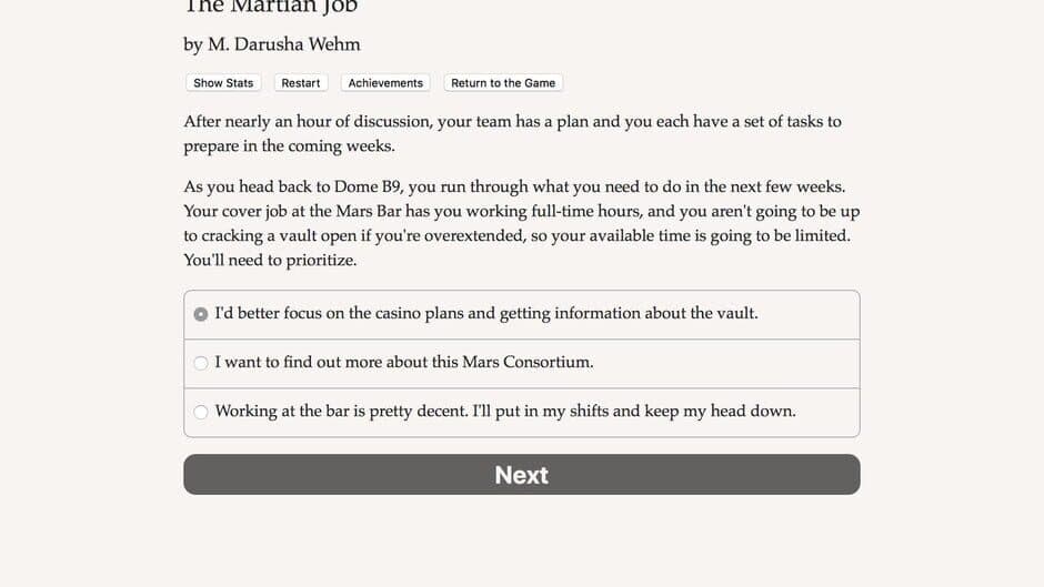The Martian Job screenshot