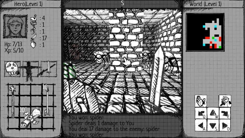 Drawngeon: Dungeons of Ink and Paper screenshot