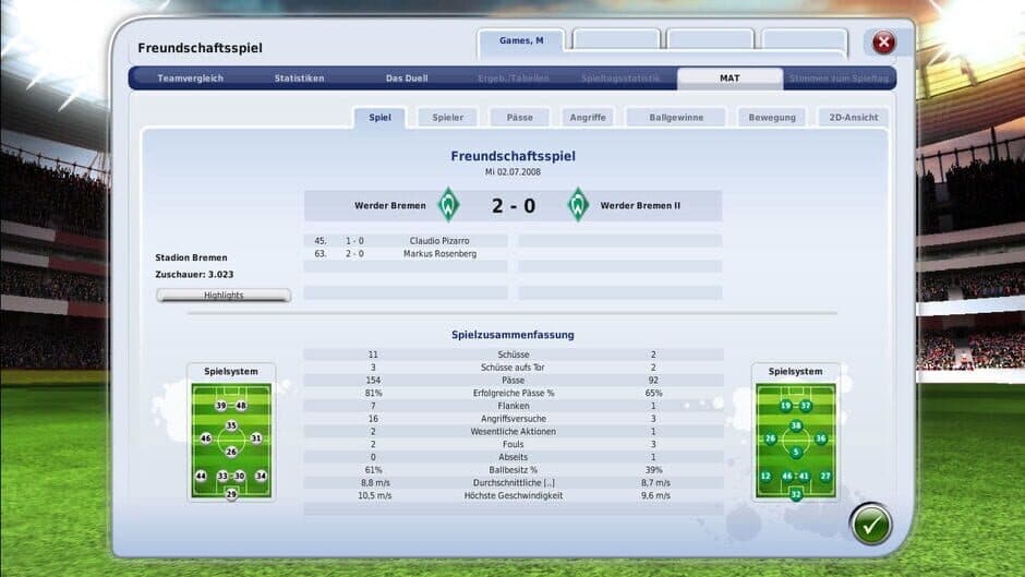 FIFA Manager 09 screenshot