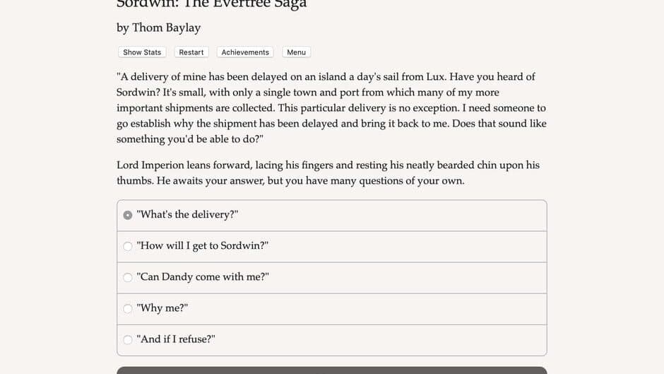 Sordwin: The Evertree Saga screenshot