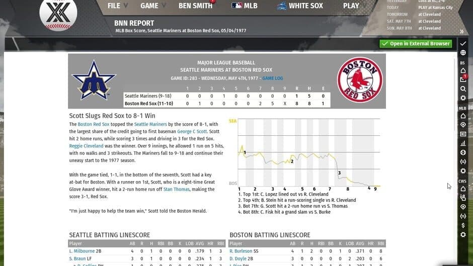 Out of the Park Baseball 20 screenshot