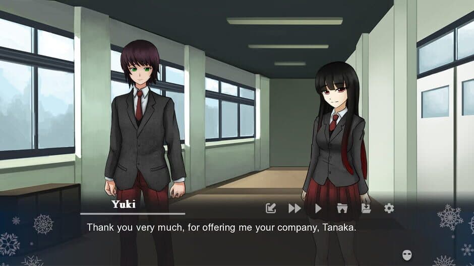 Winter's Empty Mask - Visual novel screenshot