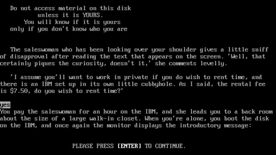 Amnesia screenshot