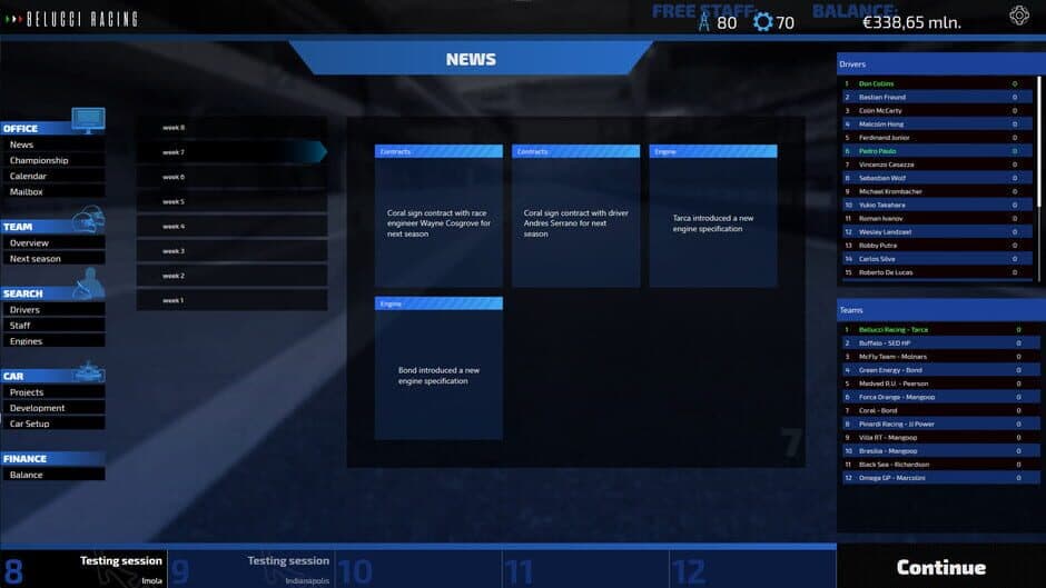Open Wheel Manager screenshot