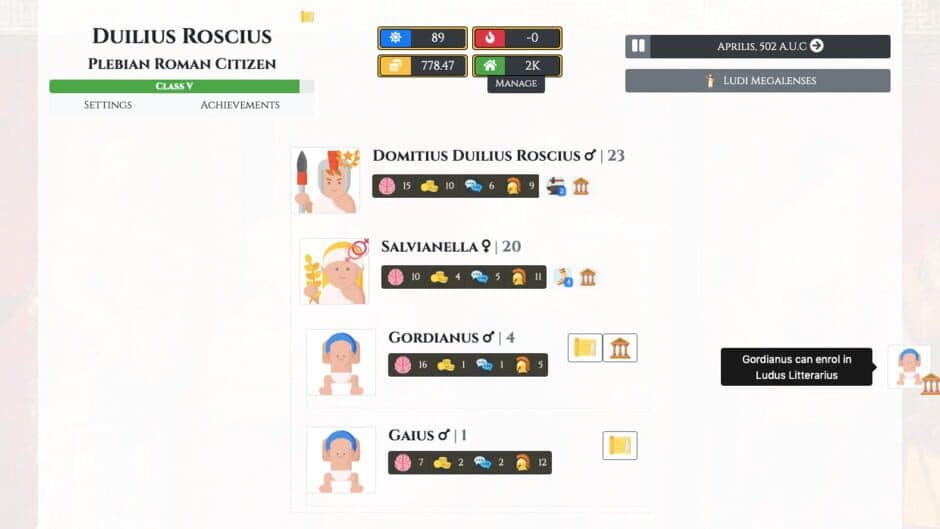 Citizen of Rome - Dynasty Ascendant screenshot