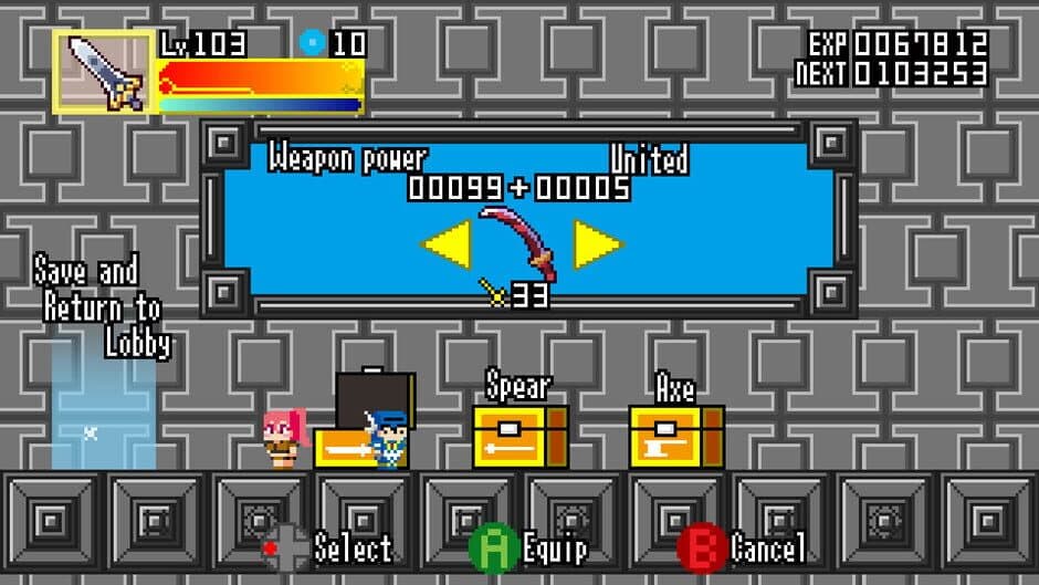Square Weapons Dungeon screenshot