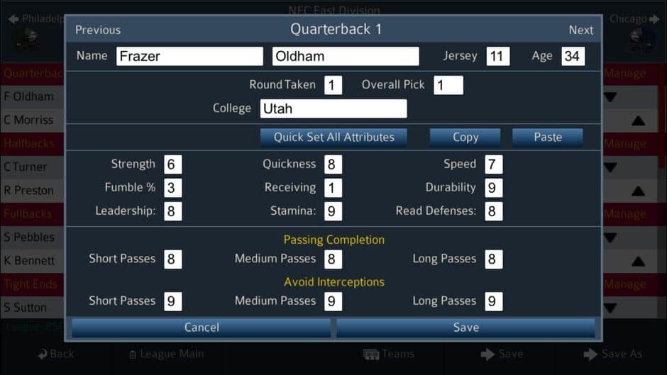 Pro Strategy Football 2020 screenshot