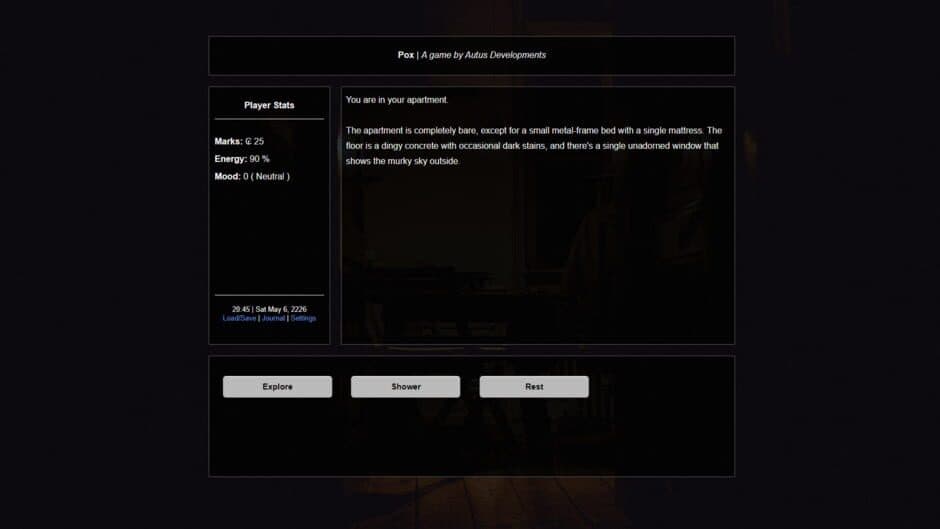 Pox screenshot