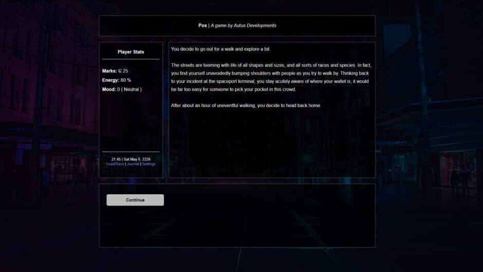Pox screenshot